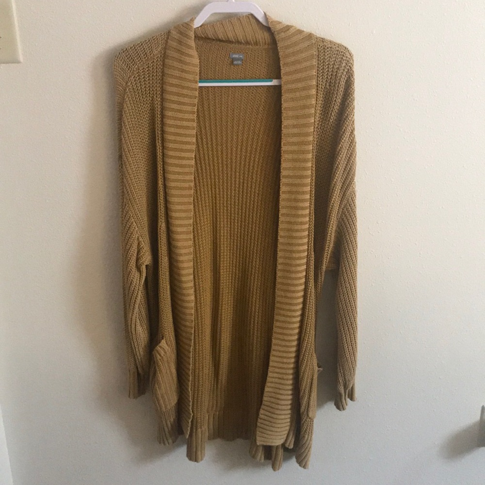 Aerie Mustard Yellow Cardigan